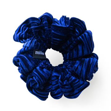 Royal Blue Velvet XXL Scrunchie - Enhance Beauty
